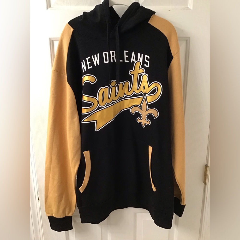 NEW ORLEANS SAINTS NWT SZ XXL MENS HOODIE SWEATSHIRT NFL FOOTBALL